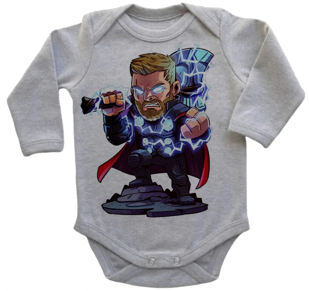 Body Bebê Infantil roupa criança thor martelo vingadores hero