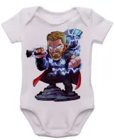 Body Bebê Infantil roupa criança thor martelo vingadores hero - Foto 3