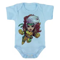 Body Bebê Infantil roupa criança X men Vampira xavier - Foto 2