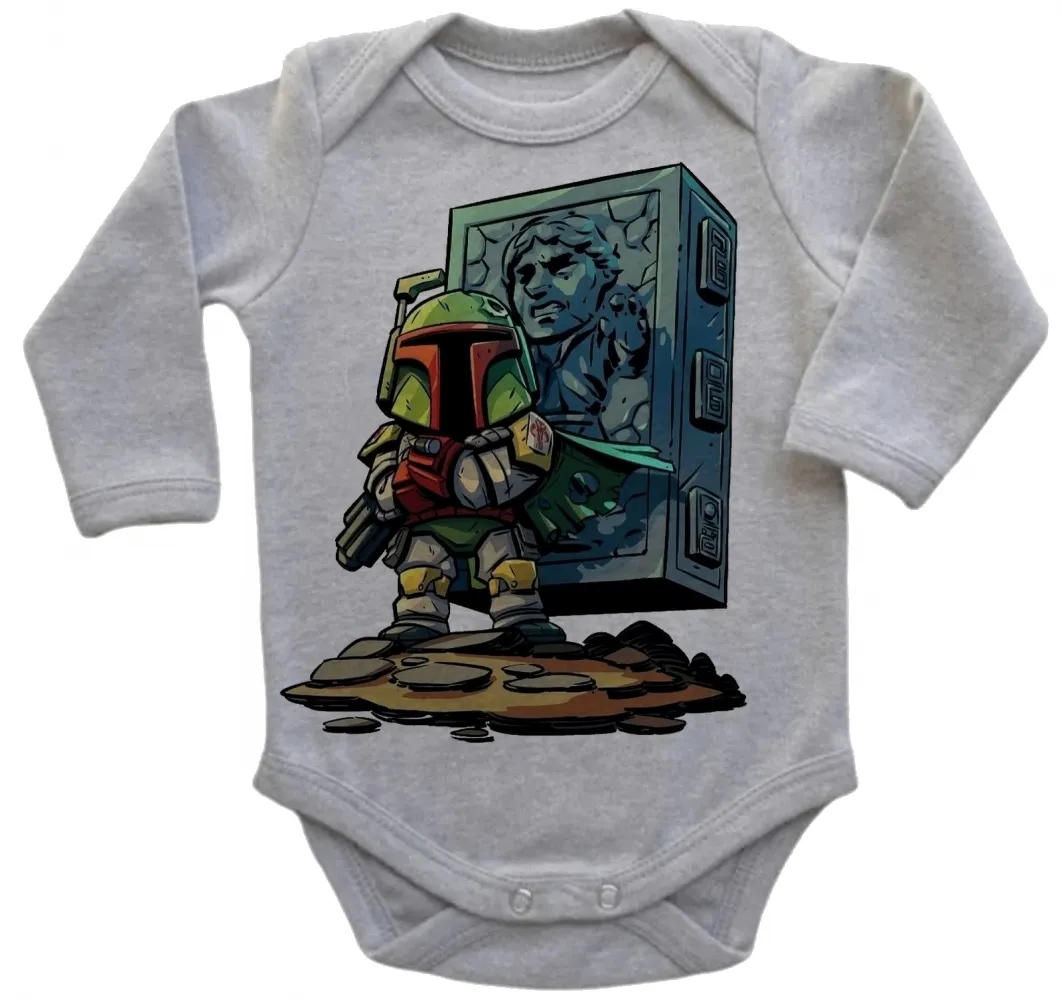 Body Bebê Infantil roupa criança boba fett han solo star wars Imagem