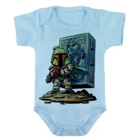 Body Bebê Infantil roupa criança boba fett han solo star wars - Foto 2