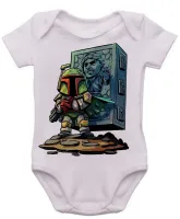 Body Bebê Infantil roupa criança boba fett han solo star wars - Foto 3