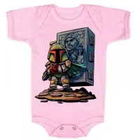 Body Bebê Infantil roupa criança boba fett han solo star wars - Foto 4