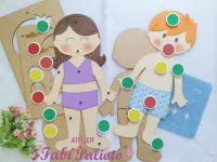 G1.849  Gabarito de Moldes  em MDF Crianças Semáforo do Toque - Foto 4