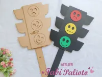 G1.850  Gabarito de Moldes  em MDF  Semáforo do Toque