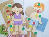 KIT38  Gabarito de Moldes  em MDF Kit  Crianças +  Semáforo do Toque - Foto 8