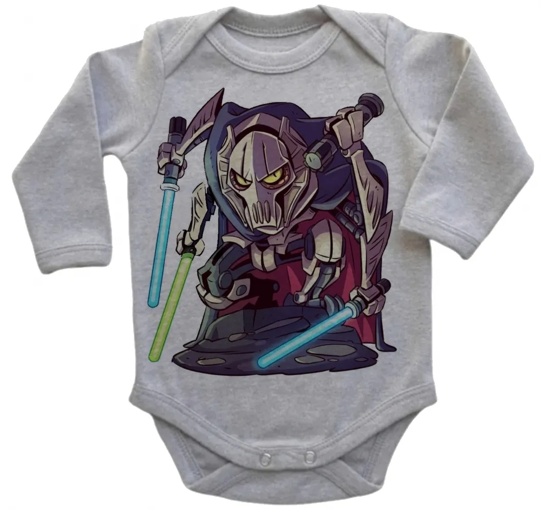 Body Bebê Infantil roupa criança General Grievous star wars