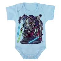Body Bebê Infantil roupa criança General Grievous star wars - Foto 2