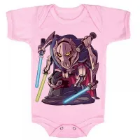 Body Bebê Infantil roupa criança General Grievous star wars - Foto 4