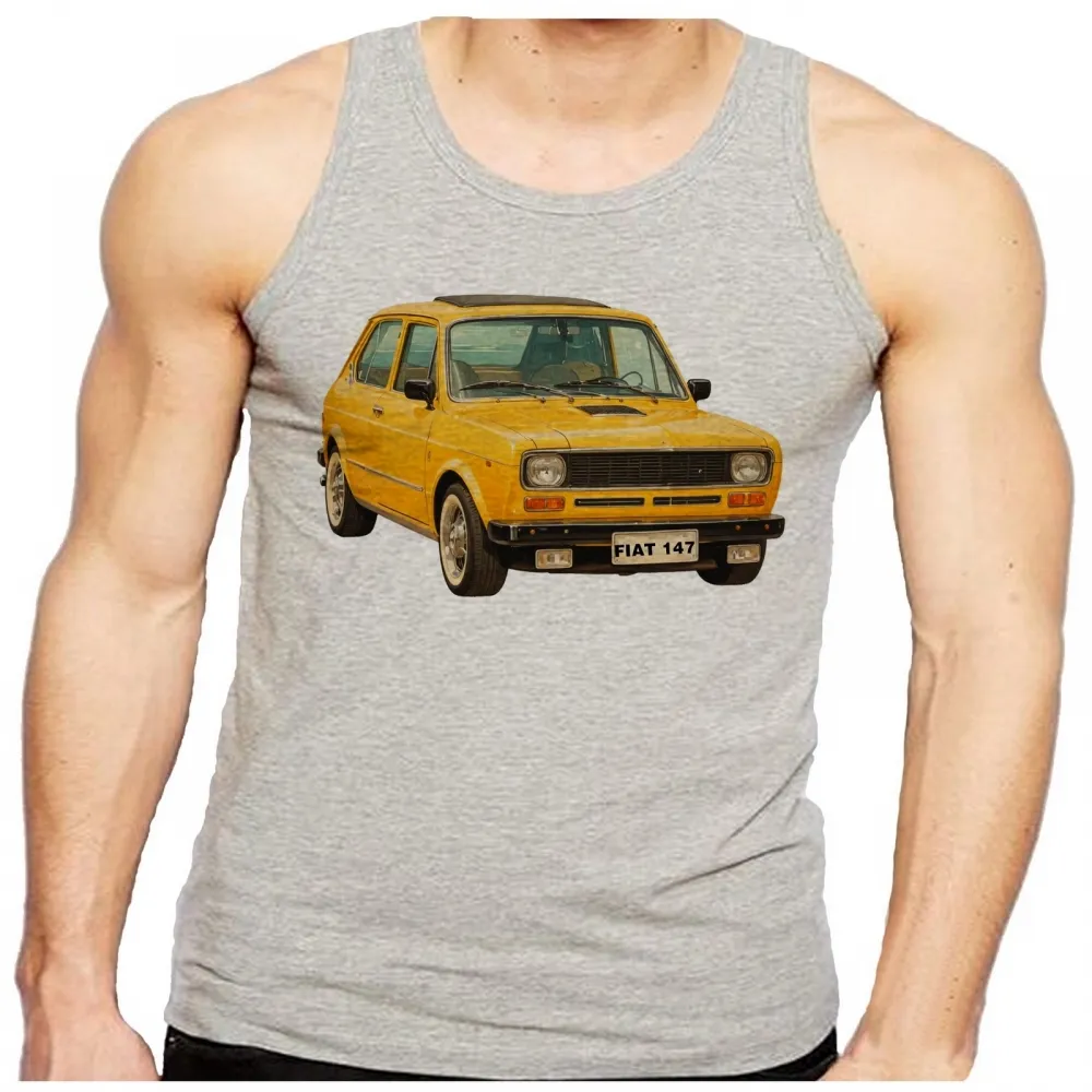 Camiseta Regata adulto ou infantil Fiat 147 carro antigo classico Imagem