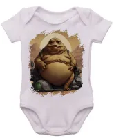 Body Bebê Infantil roupa criança Jabba hutt vilão star wars - Foto 3