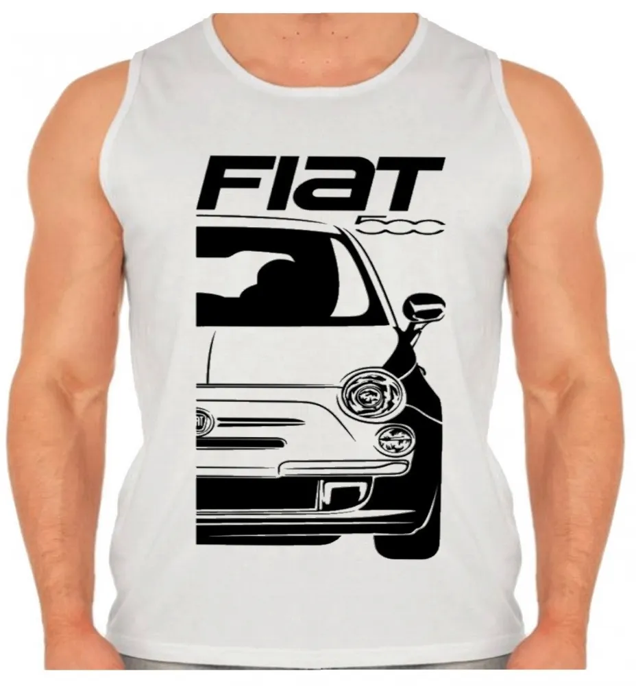 Camiseta Regata adulto ou infantil Fiat 500 carro antigo 1967 Imagem
