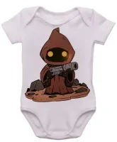 Body Bebê Infantil roupa criança Jawas Tatooine star wars - Foto 3