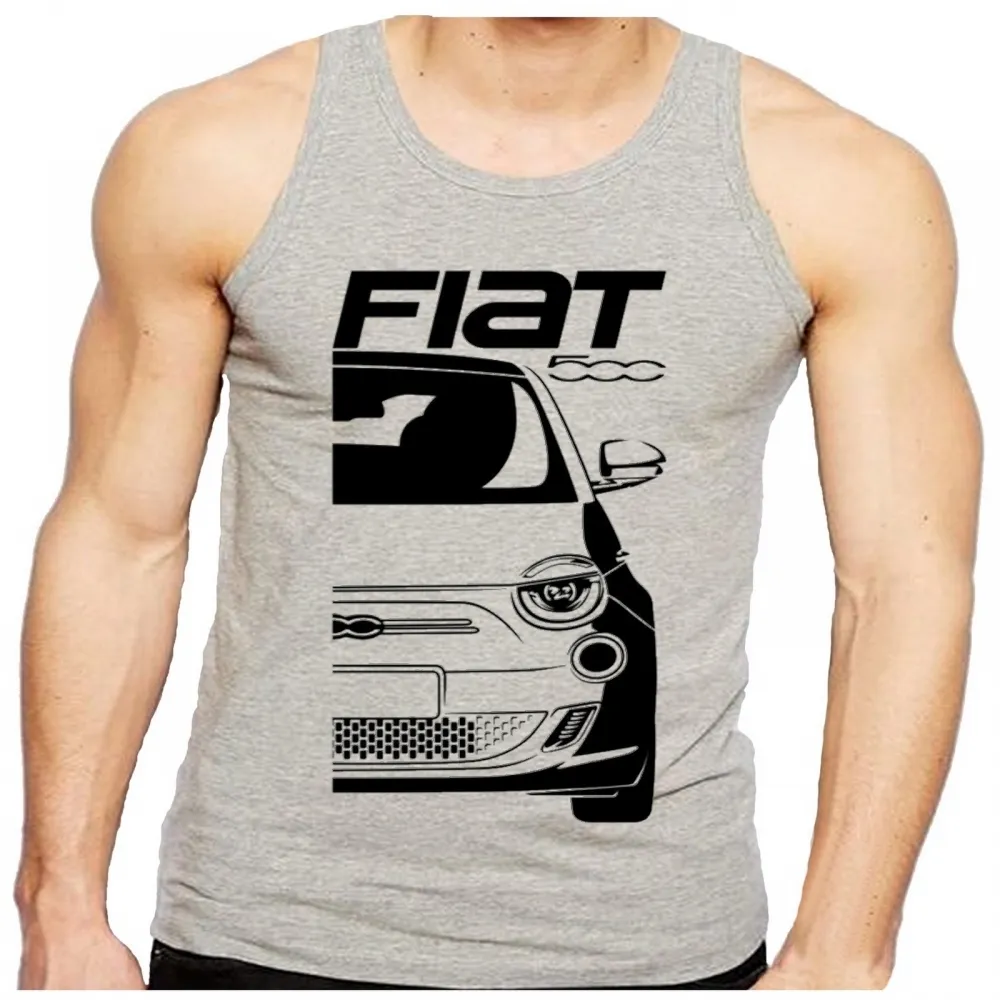 Camiseta Regata adulto ou infantil Fiat 500 modelo novo