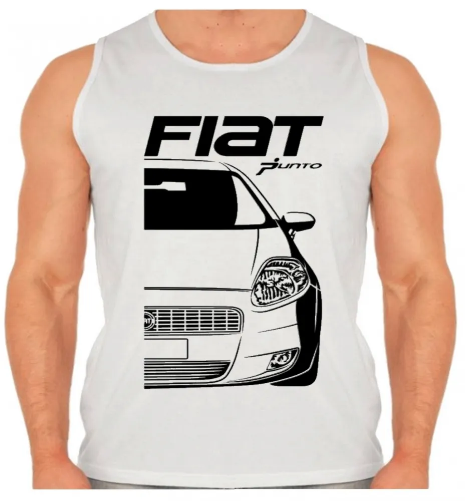Camiseta Regata adulto ou infantil Fiat Punto carro classico