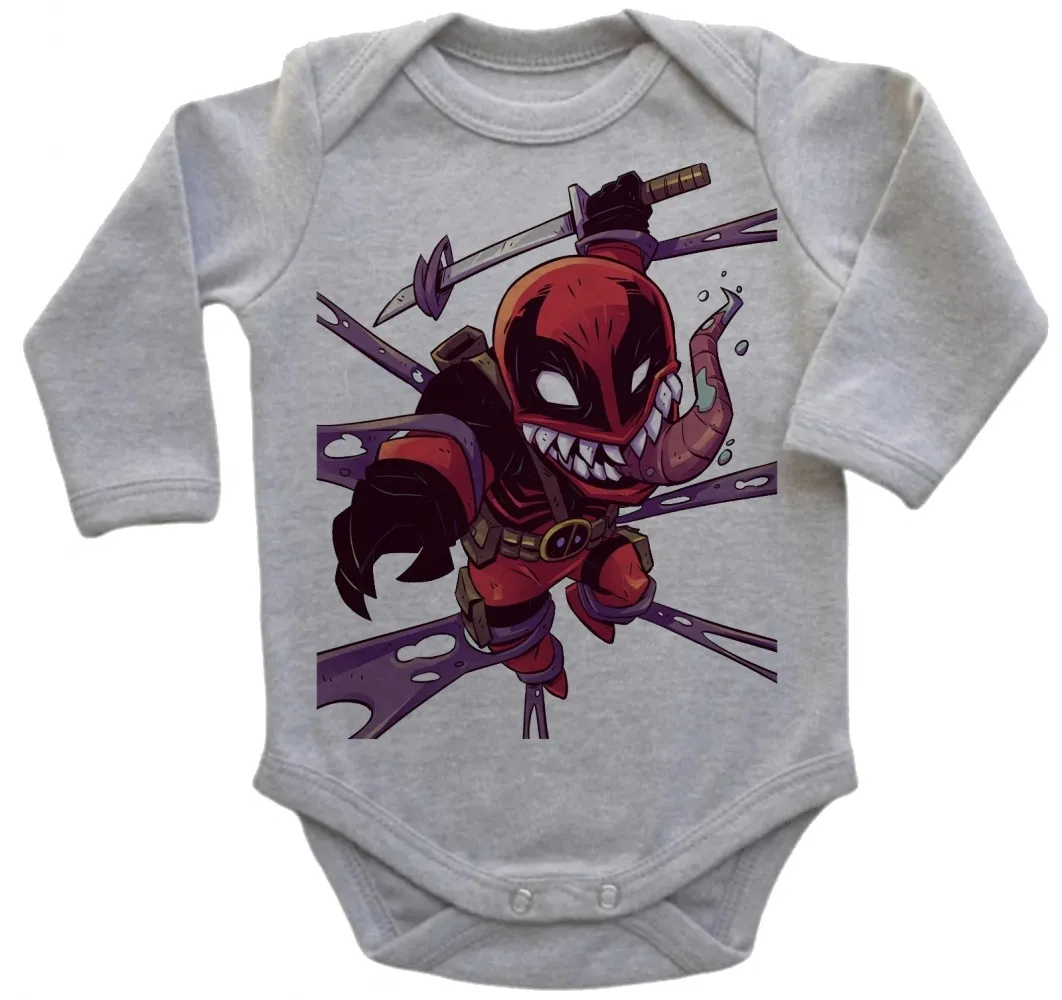 Body Bebê Infantil roupa criança Venom deadpool desenho