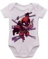 Body Bebê Infantil roupa criança Venom deadpool desenho - Foto 3