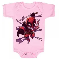 Body Bebê Infantil roupa criança Venom deadpool desenho - Foto 4