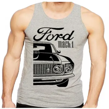 Camiseta Regata adulto ou infantil Ford Mustang Mach 1 classico - Foto 2