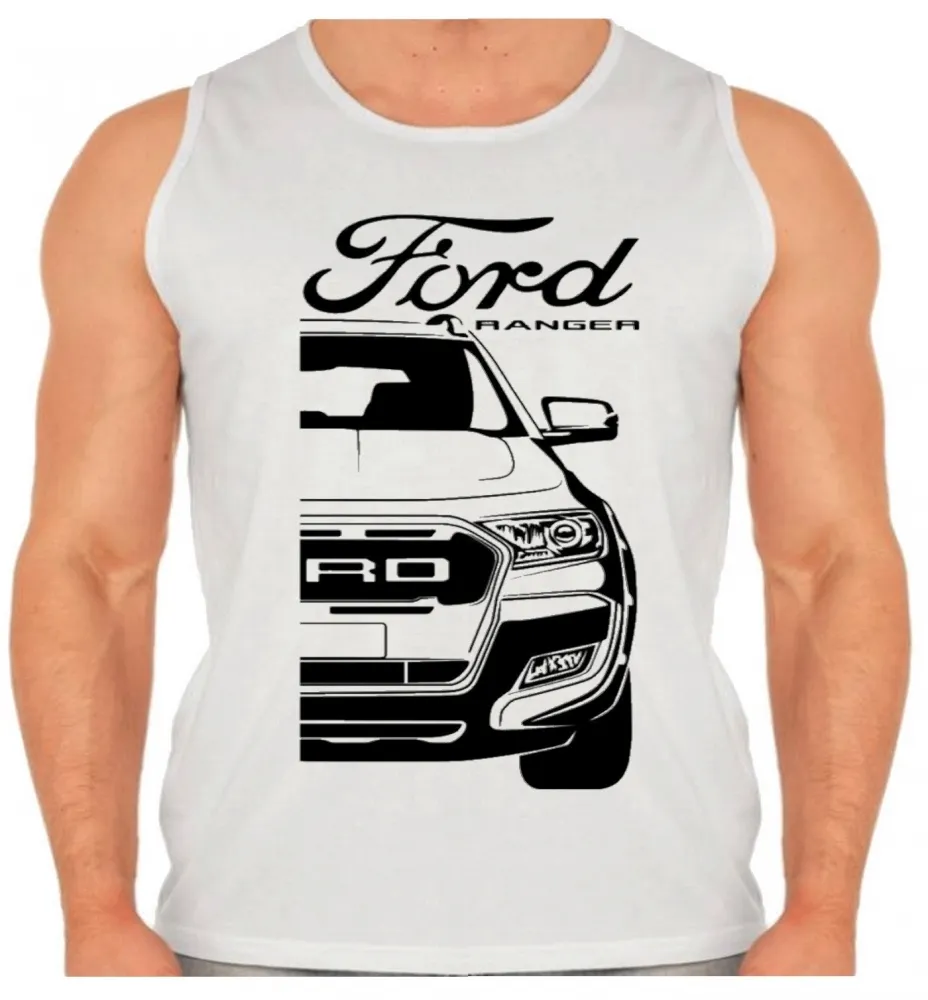 Camiseta Regata adulto ou infantil ford ranger mk3 camionete Imagem