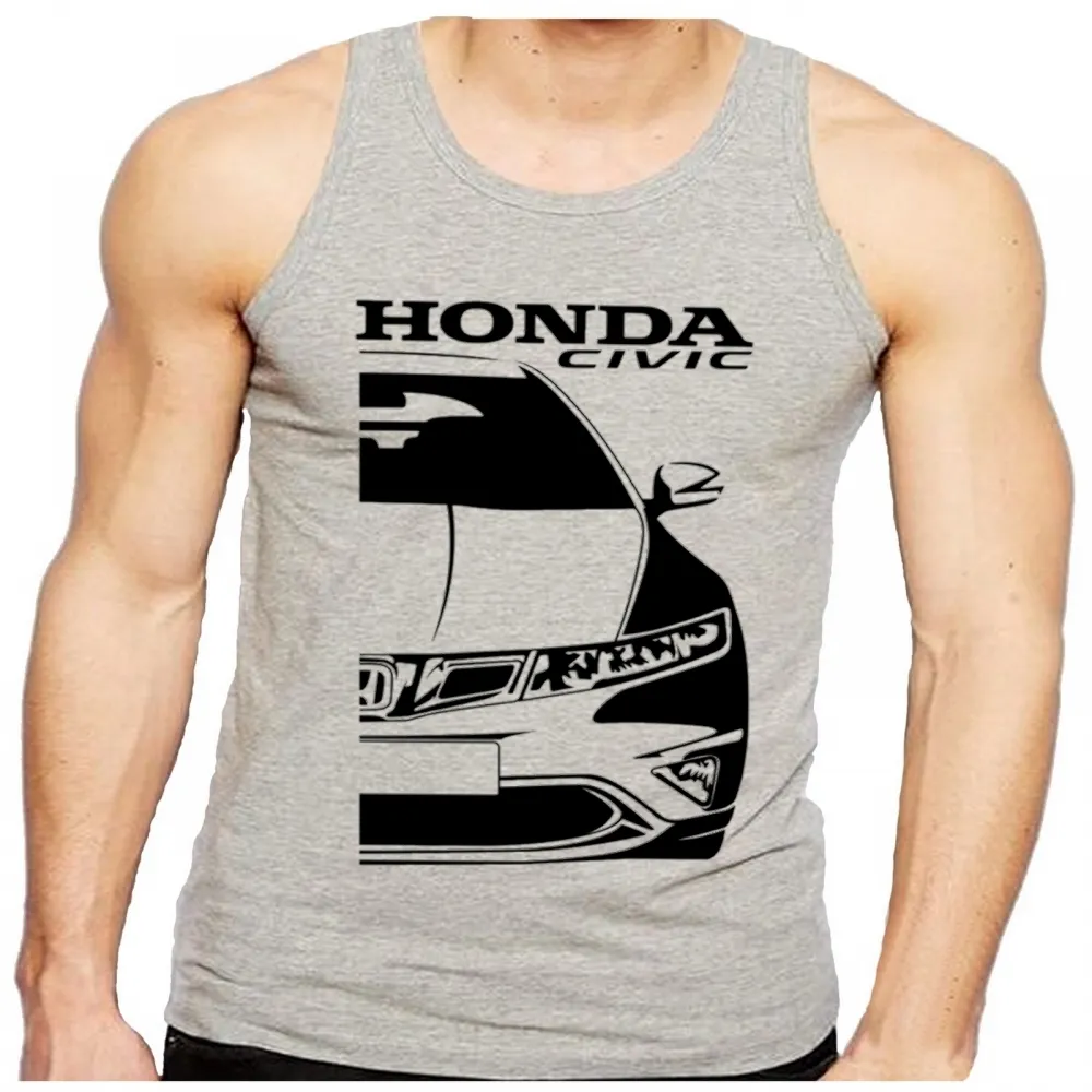 Camiseta Regata adulto ou infantil Honda civic geração 8 Imagem