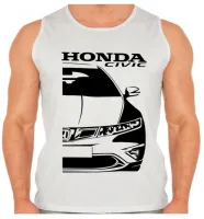 Camiseta Regata adulto ou infantil Honda civic geração 8 - Foto 2