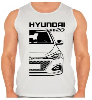 Camiseta Regata adulto ou infantil Hyundai HB20 carro do Brasil - Foto 2
