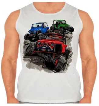 Camiseta Regata adulto ou infantil Jeep off road jipeiro estilo vida