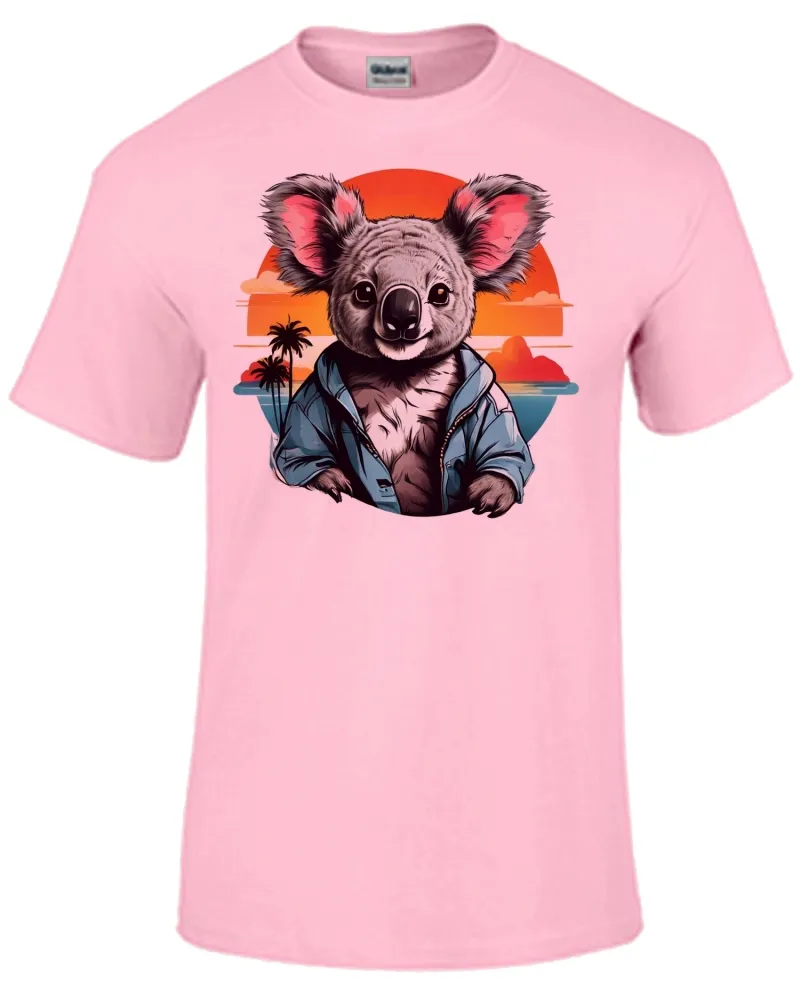 Baby look blusa feminina ou Camiseta Coala urso panda lindo