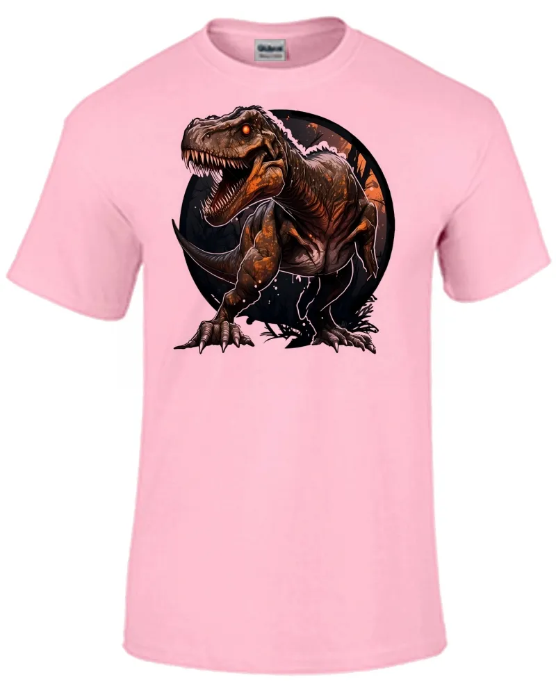 Baby look blusa feminina ou Camiseta dinossauro Rex Jurassic