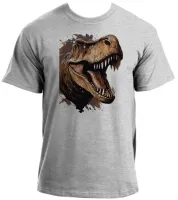 Baby look blusa feminina ou Camiseta dinossauro rex repitil - Foto 2