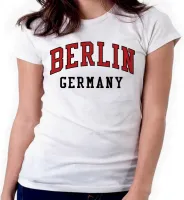 Baby look blusa feminina ou Camiseta Berlin alemanha europa - Foto 3
