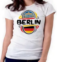 Baby look blusa feminina ou Camiseta Berlin Alemanha Lembrança - Foto 3