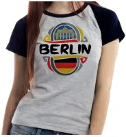 Baby look blusa feminina ou Camiseta Berlin Alemanha Lembrança - Foto 4