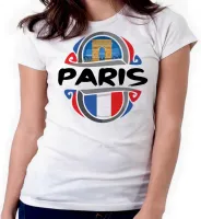 Baby look blusa feminina ou Camiseta Paris França Europa - Foto 4