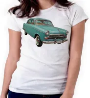 Baby look blusa feminina ou Camiseta Aero willys carro antigo - Foto 3