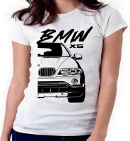 Baby look blusa feminina ou Camiseta bmw X5 camionete luxo - Foto 3