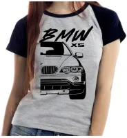 Baby look blusa feminina ou Camiseta bmw X5 camionete luxo - Foto 4