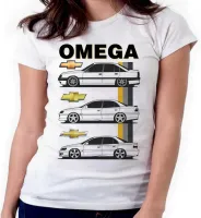 Baby look blusa feminina ou Camiseta Chevrolet omega modelo geraçoes - Foto 3