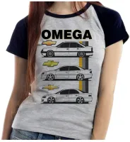 Baby look blusa feminina ou Camiseta Chevrolet omega modelo geraçoes - Foto 4