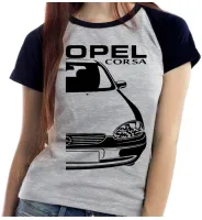 Baby look blusa feminina ou Camiseta Chevrolet opel corsa carro antigo - Foto 3