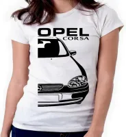 Baby look blusa feminina ou Camiseta Chevrolet opel corsa carro antigo - Foto 4