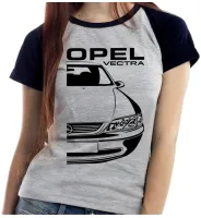 Baby look blusa feminina ou Camiseta chevrolet vectra opel carro antigo - Foto 4