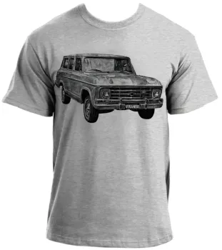 Baby look blusa feminina ou Camiseta Chevrolet Veraneio camionete antiga - Foto 2