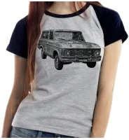 Baby look blusa feminina ou Camiseta Chevrolet Veraneio camionete antiga - Foto 4