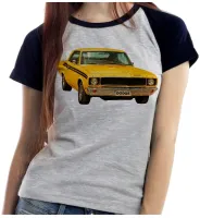 Baby look blusa feminina ou Camiseta Dodge darth charger carro antigo - Foto 4