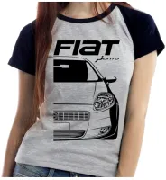 Baby look blusa feminina ou Camiseta Fiat Punto carro classico - Foto 3