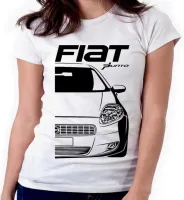 Baby look blusa feminina ou Camiseta Fiat Punto carro classico - Foto 4