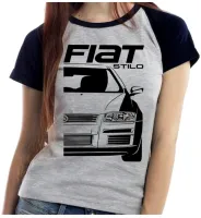 Baby look blusa feminina ou Camiseta Fiat Stilo carro antigo - Foto 4