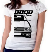 Baby look blusa feminina ou Camiseta Fiat uno carro antigo classico - Foto 3
